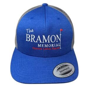 Team 365 Trucker Hat Blue Gray OS Bramon Memorial Terrace Lakes Resort Snapback